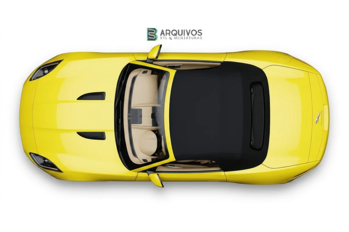Modelo 3D STL - Jaguar F TYPE Convertable 2015 — foto 2